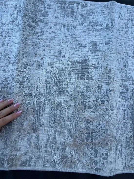 Allen + Roth Textured Gray Rug - Picture 3 of 6